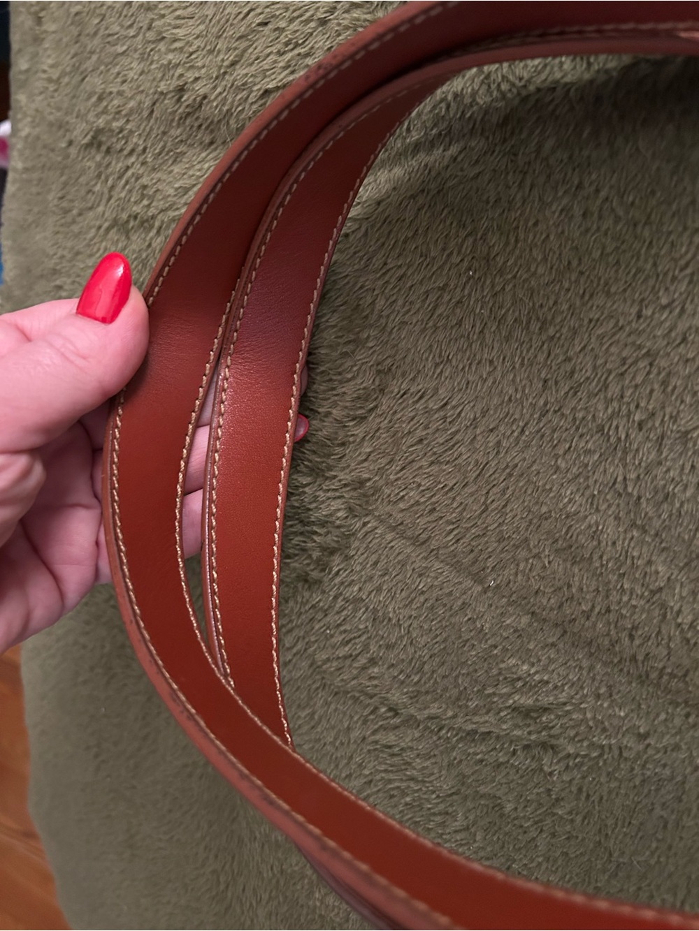 Vintage FENDI Pequin Stripe Tote Bag.- Red Leather Trim EXCELLENT No Peeling - Picture 8 of 15